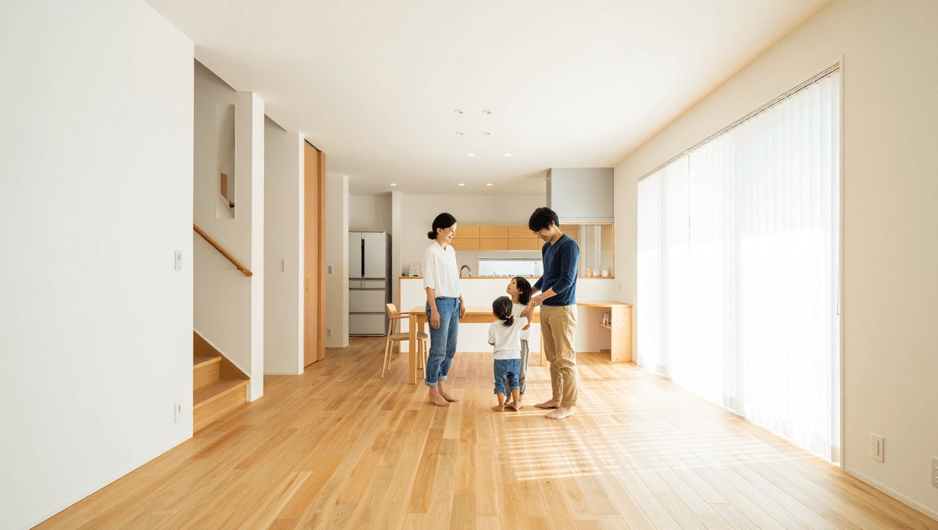 Una Casa Giapponese con Mega Vista sulla Fioritura Dei Ciliegi