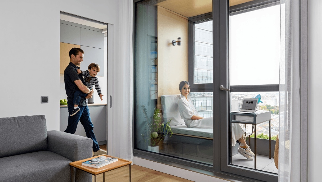 Vivere in 21 mq Sfruttando un Soffitto di 4 Metri