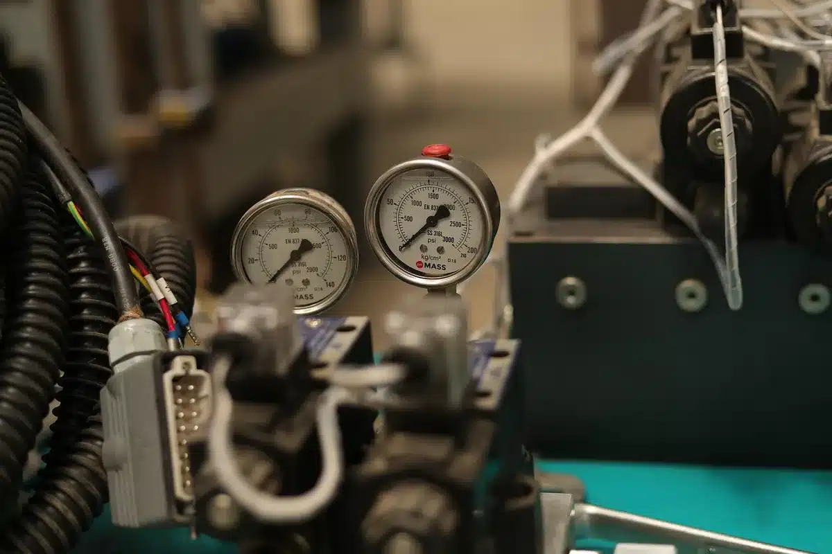 Telecamera di visione artificiale sopra una linea di produzione elettronica