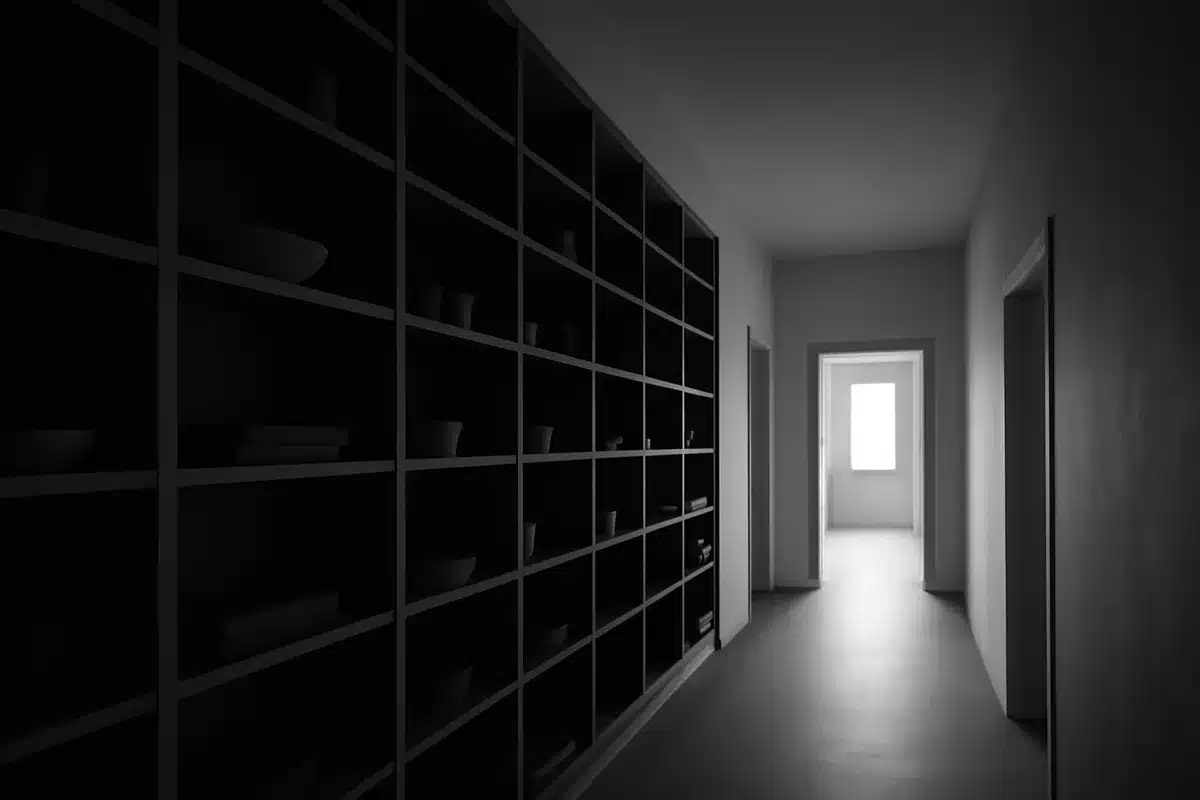 Libreria 11 metri ricavata da corridoio buio: trasformazione sorprende